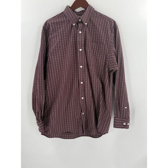 Duluth Men’s Wrinkle Fighter Plaid Long Sleeve Button Up Shirt Size MEDIUM EUC - Picture 1 of 12